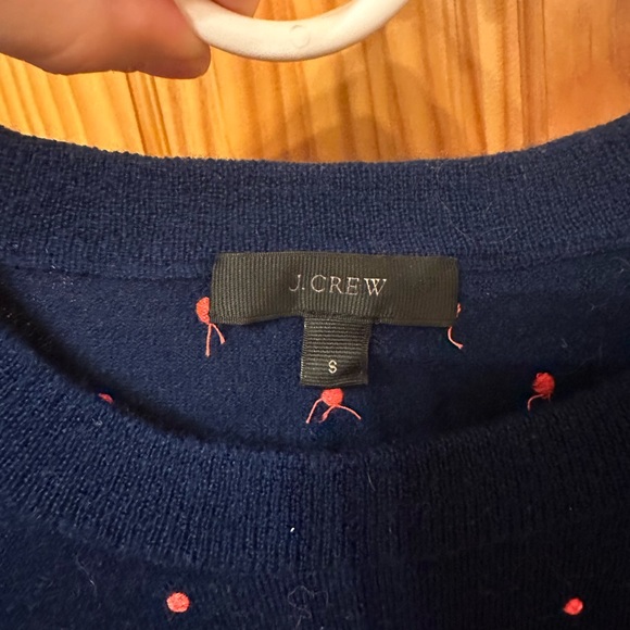J. Crew Polka Dot Merino Wool Sweater - Picture 3 of 4